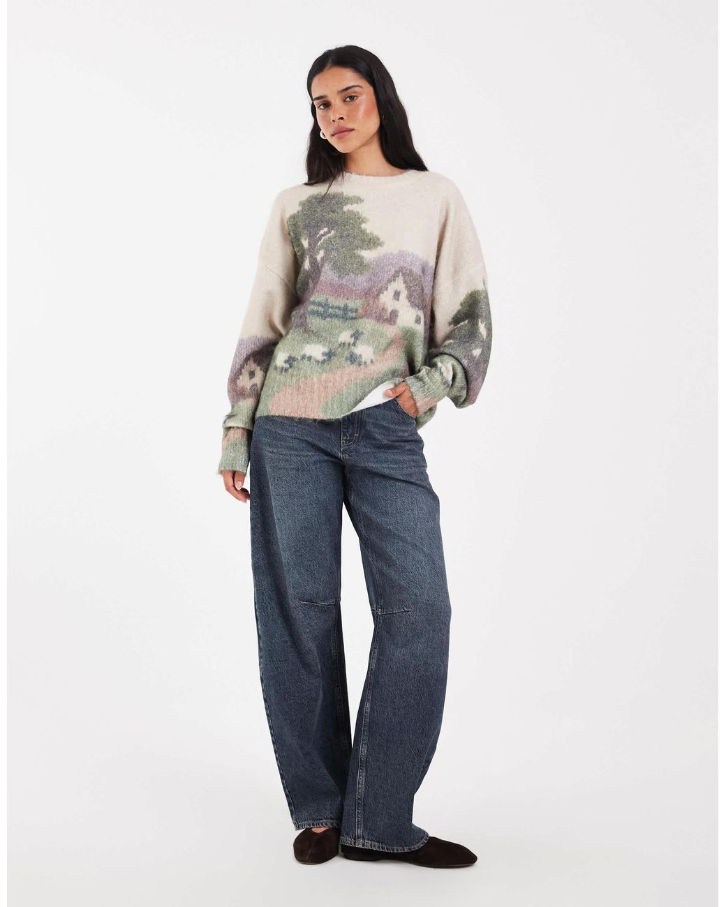 Muse Assembly Gray Strickpullover mit grafik