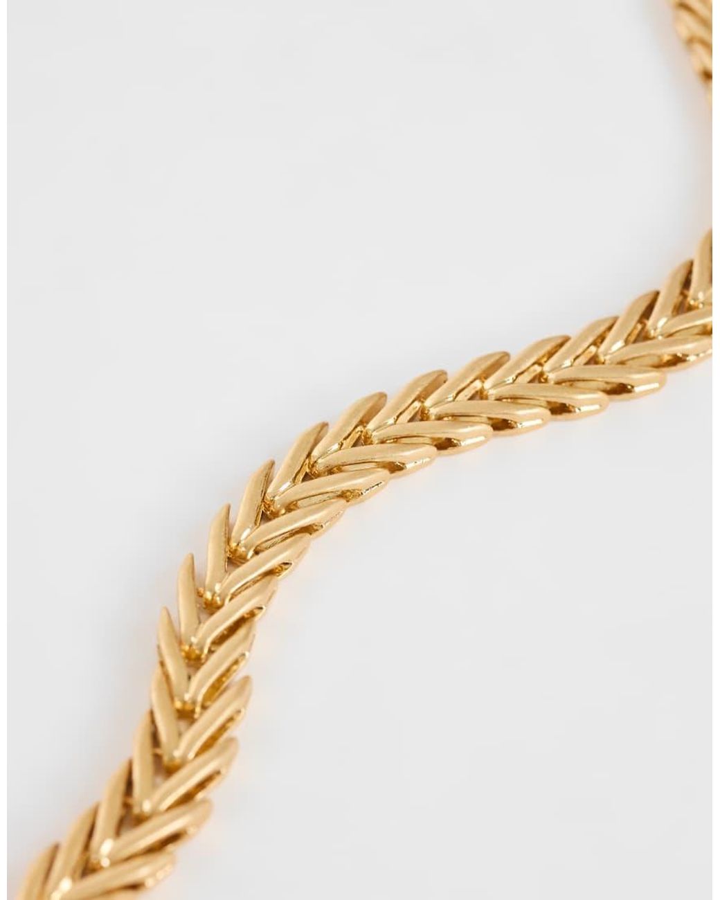 TOPSHOP Metallic Molly Collar Length Arrow Necklace