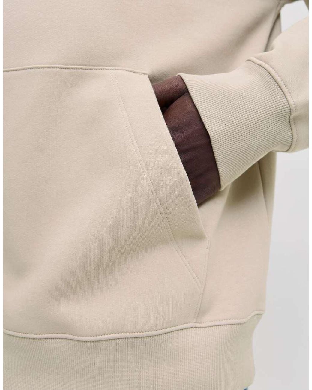 Jack & Jones Natural Ace Relaxed Fit Hoodie Long Sleeve for men