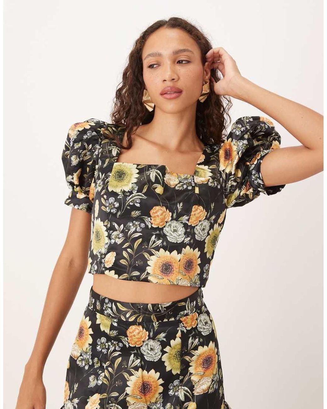 True Decadence Black Cropped Top