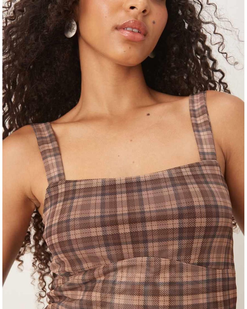Cotton On Brown Brooke Mesh Cami