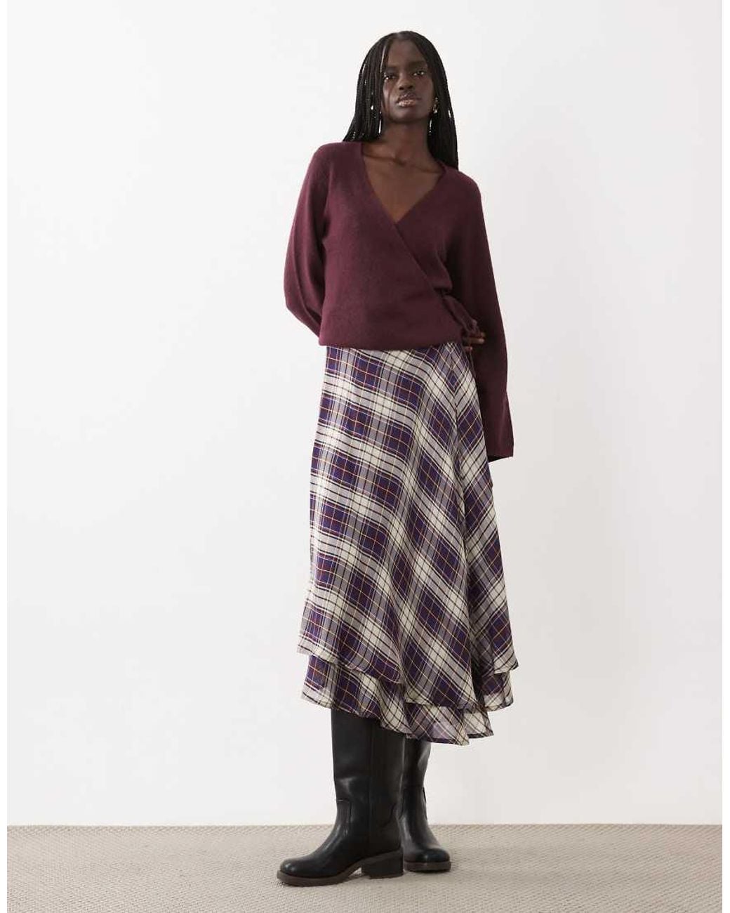 Jdy Red Wrap Knit Cardigan