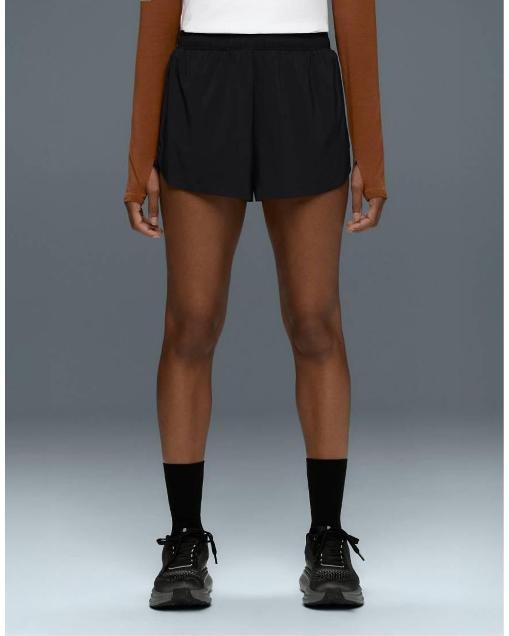 Oysho Black 6Cm Low-Rise Technical Shorts