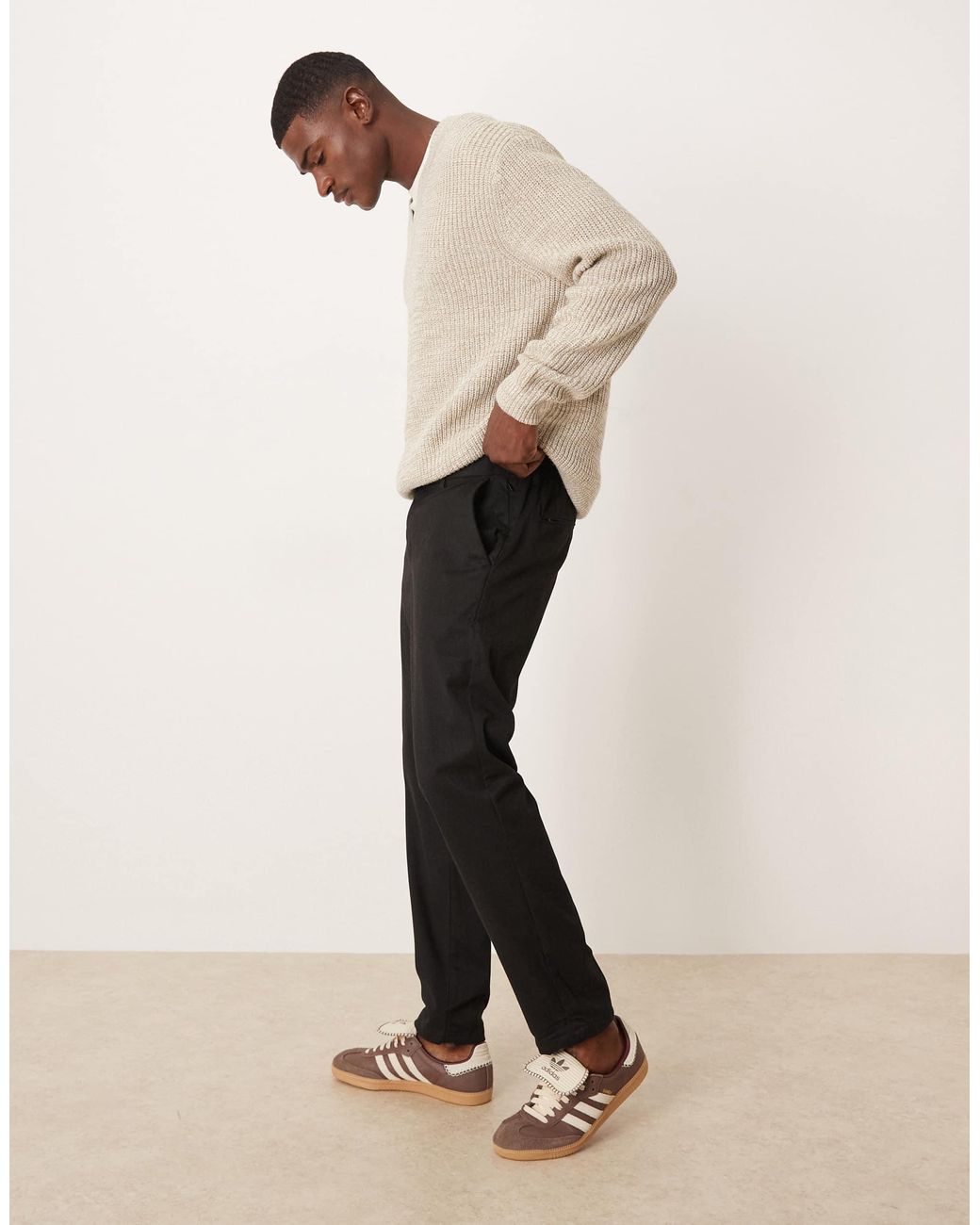 Mango Gray Slim Fit Sweatpants for men