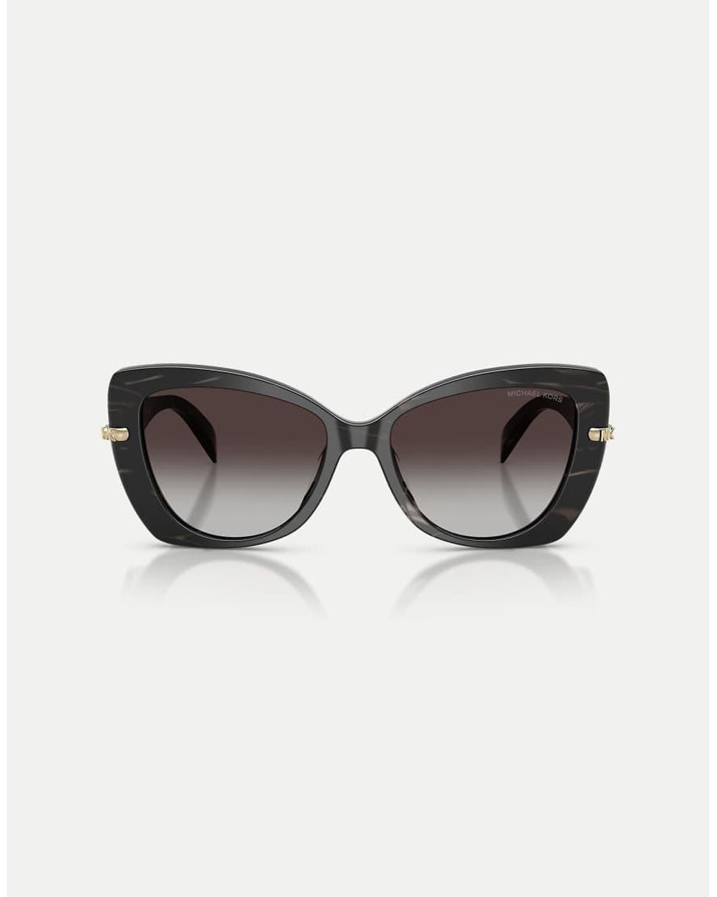 Michael Kors Black Atlanta Butterfly Sunglasses With Lens