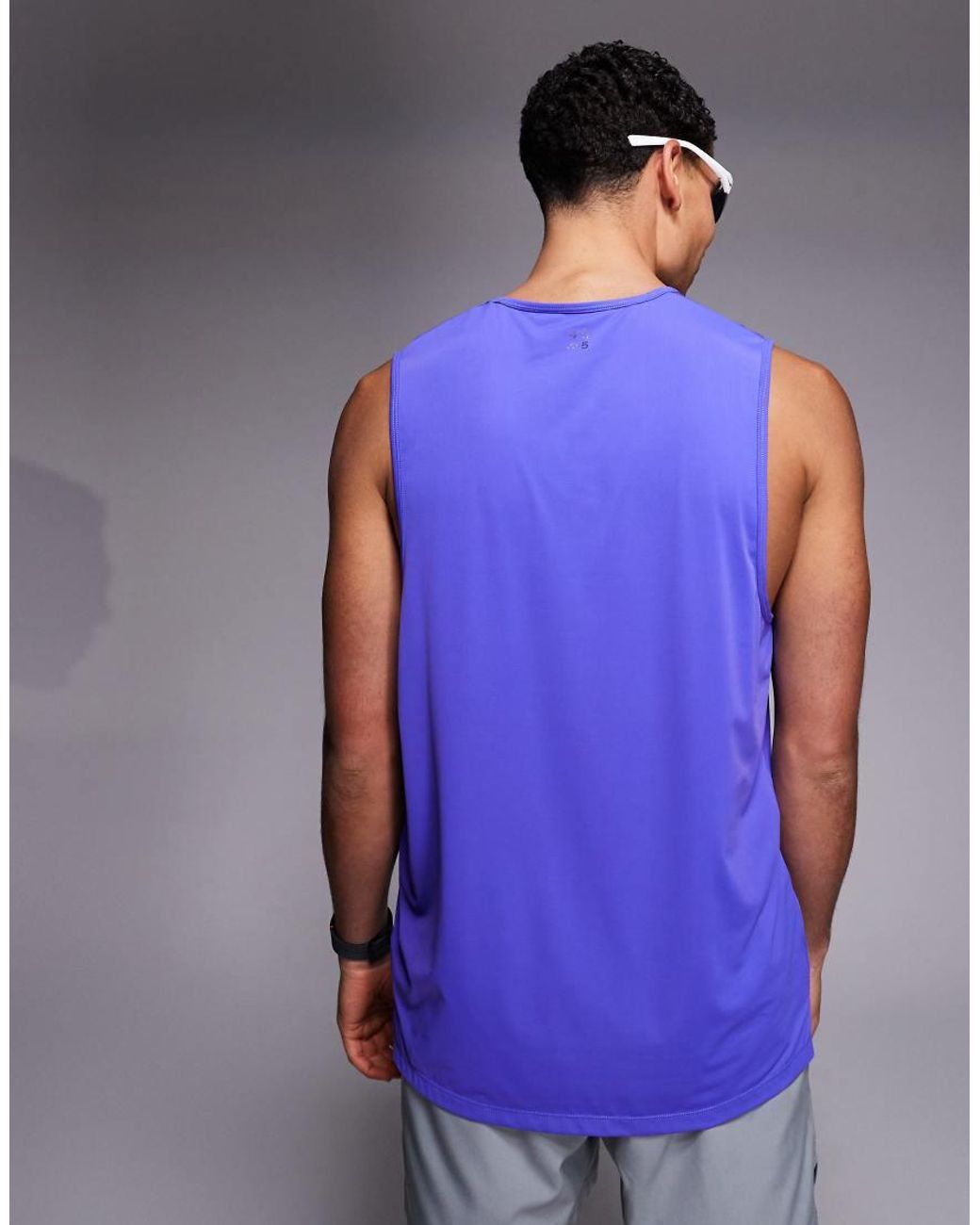 4505 Purple Nylon Performance Mesh Quick Dry Running Vest for men
