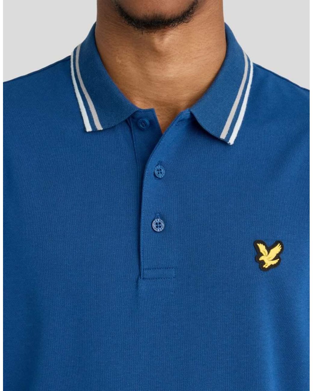 Lyle & Scott Blue Mid Layers Crew Neck Sweatshirt for men