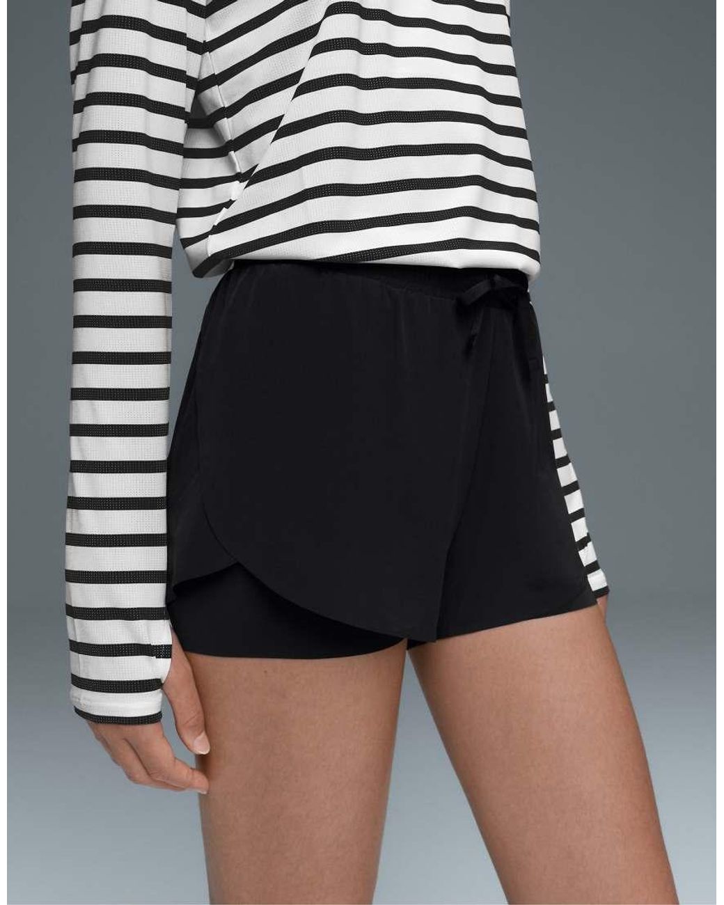 Oysho Gray 2-In-1 Light Touch Shorts