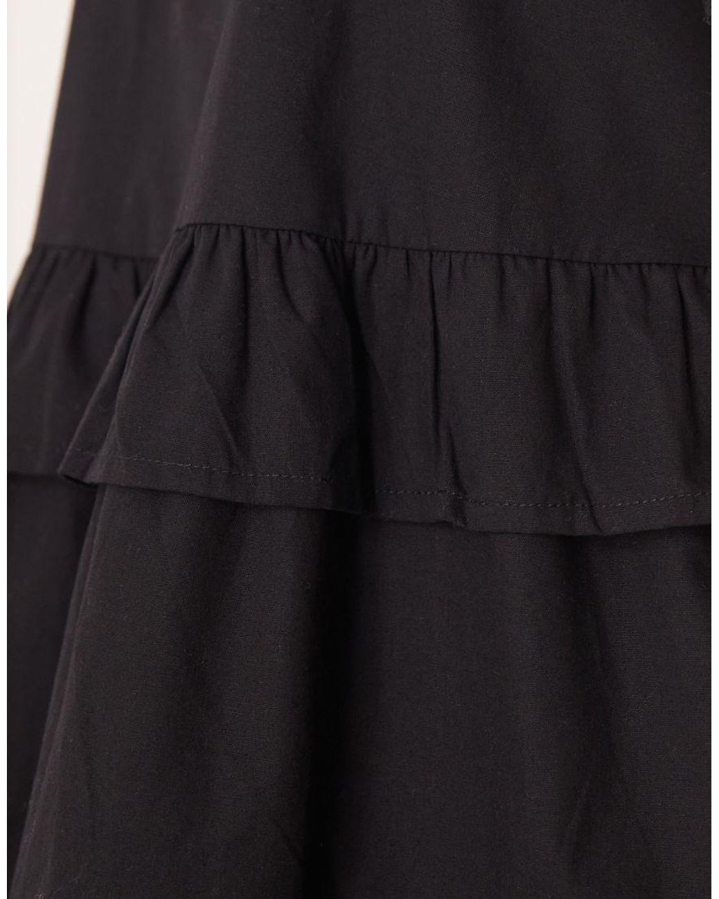 esmé studios Black Esmee Tiered Mini Beach Dress