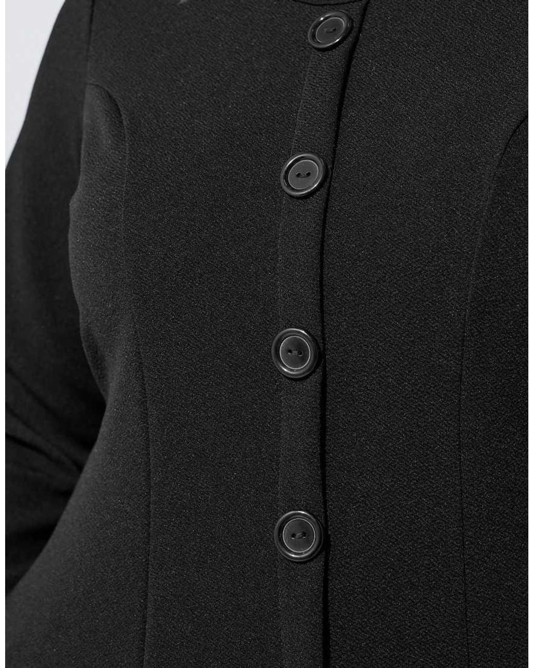 Yours Clothing Black Long Sleeve Seam Detail Top
