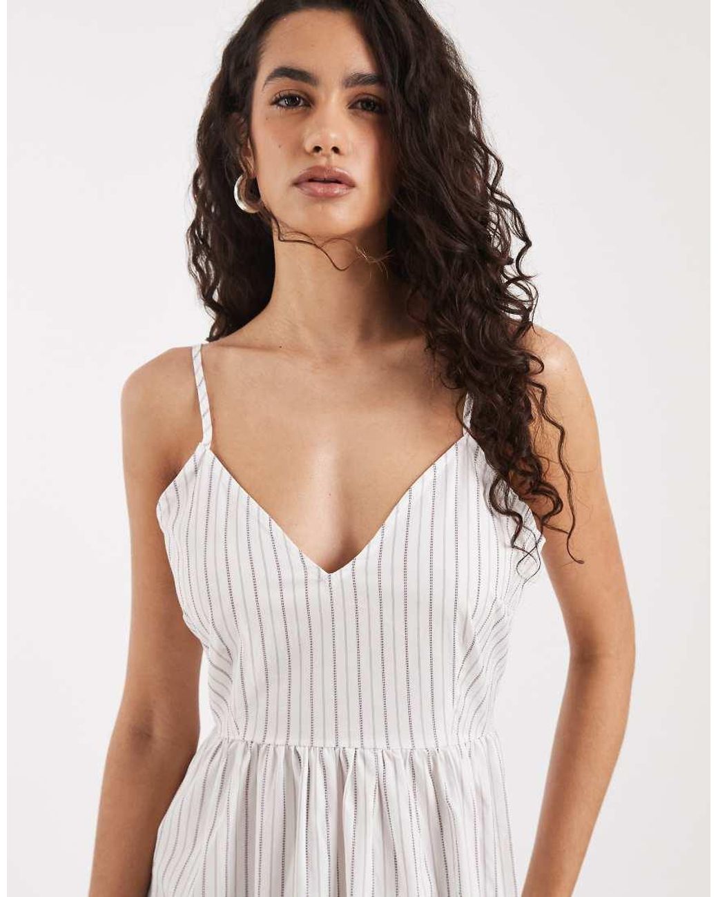 Vero Moda White Cami Midi Dress