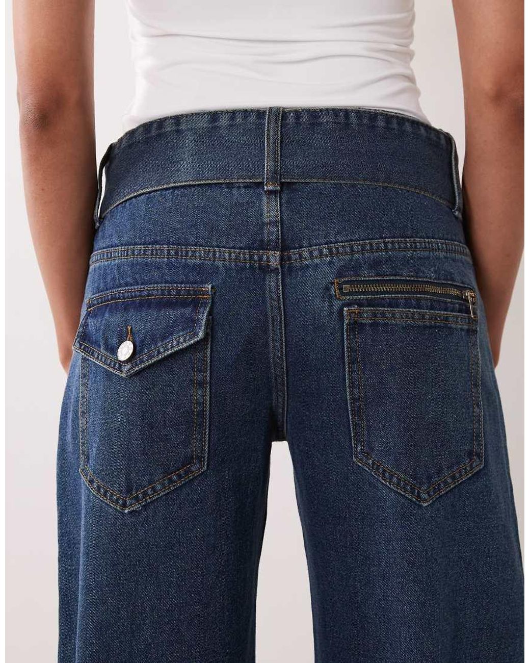 Lioness Blue Dynasty Balloon Jean With Belt Detail