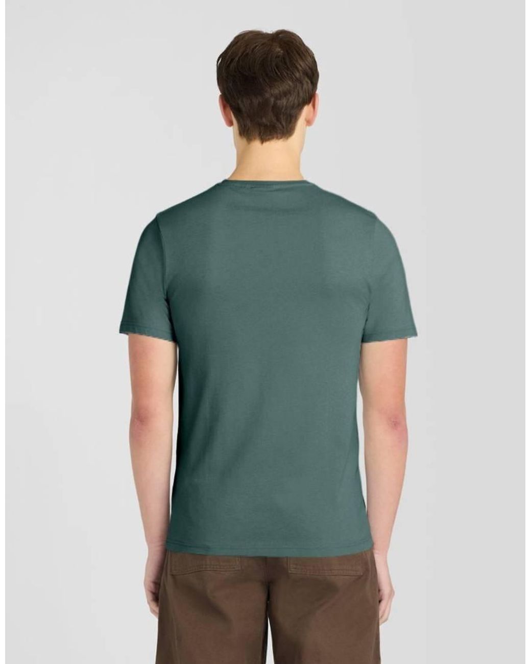 Lyle & Scott Green Ss T-Shirts Plain T-Shirt for men