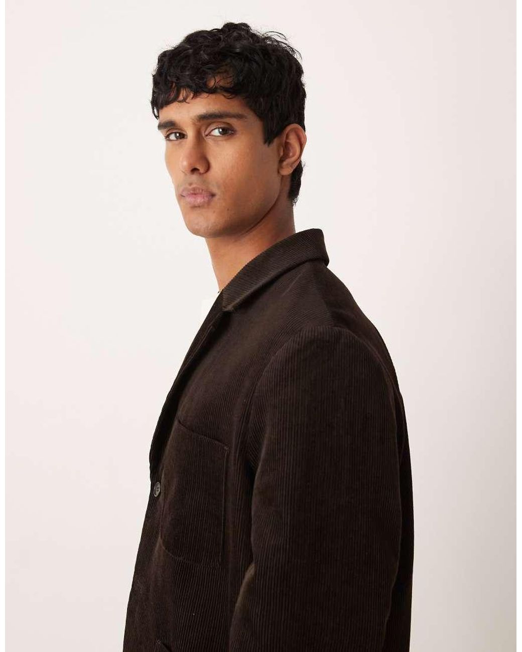ARKET Black Co-Ord Cotton Rich Cord Tailored Blazer for men