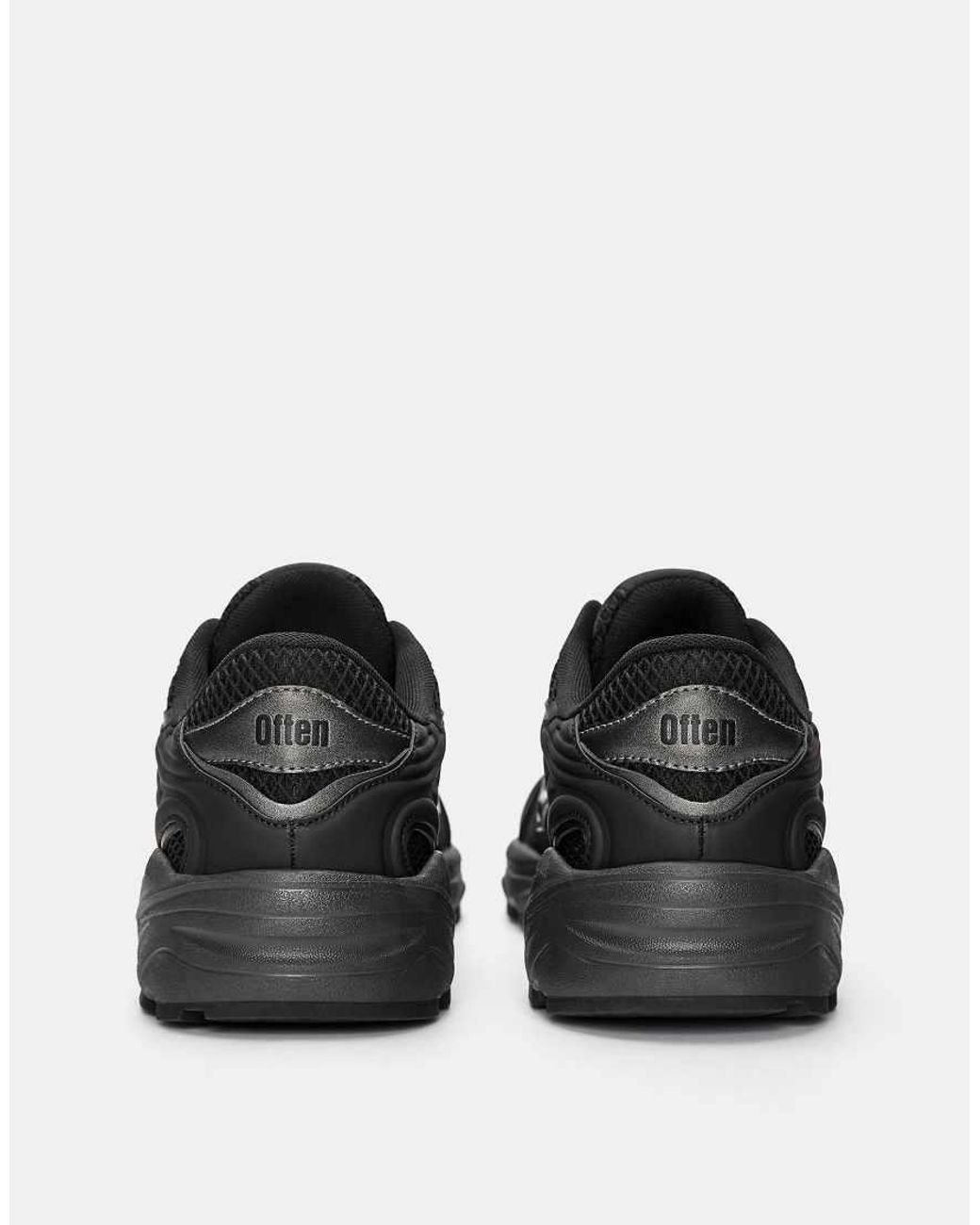 Pull&Bear Black Metallic Trainers for men