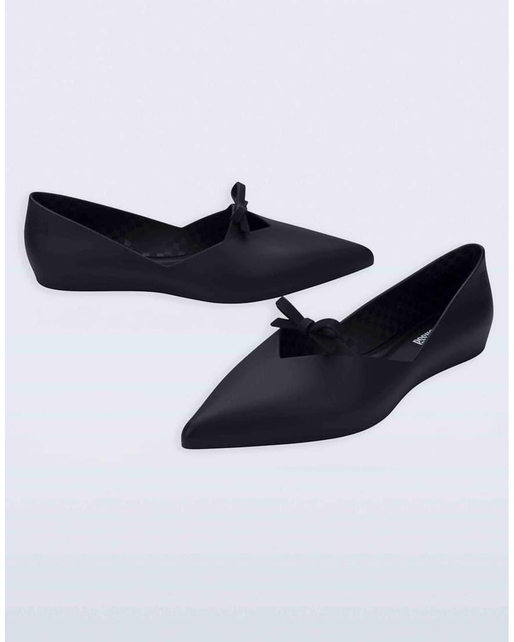 Melissa Black Grace Pointed Flat Ballet
