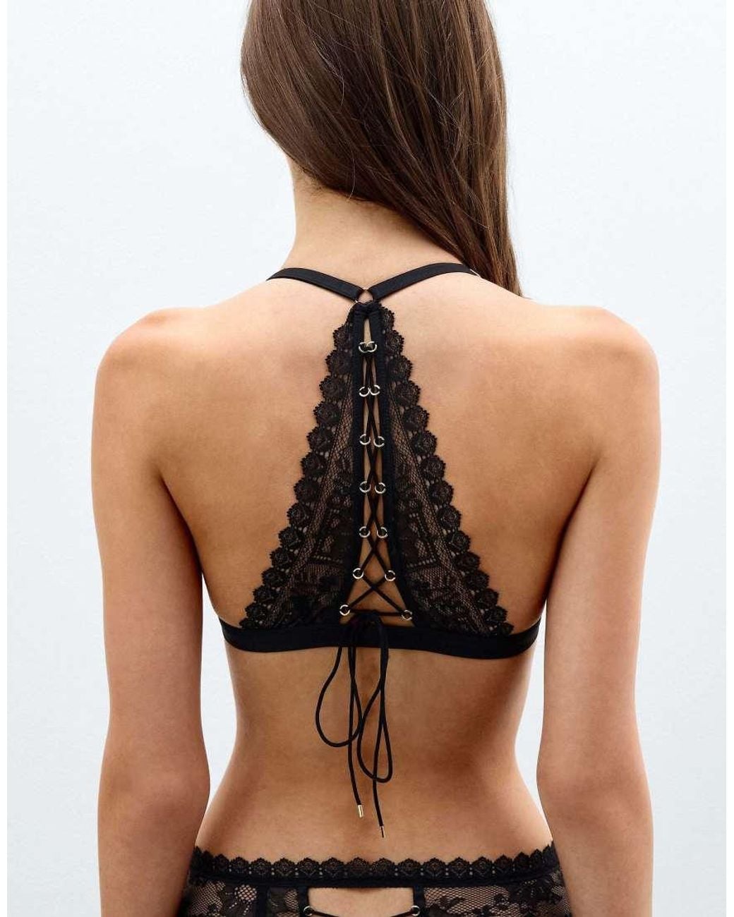 Intimissimi Black Tempting Treat Triangle Bra