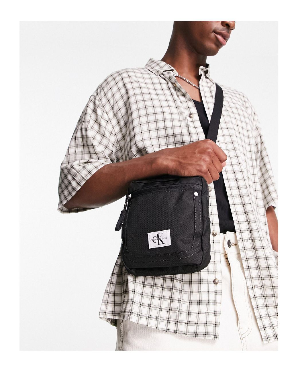 Calvin Klein Lyst in Sport Essentials White Bag for Reporter Men 