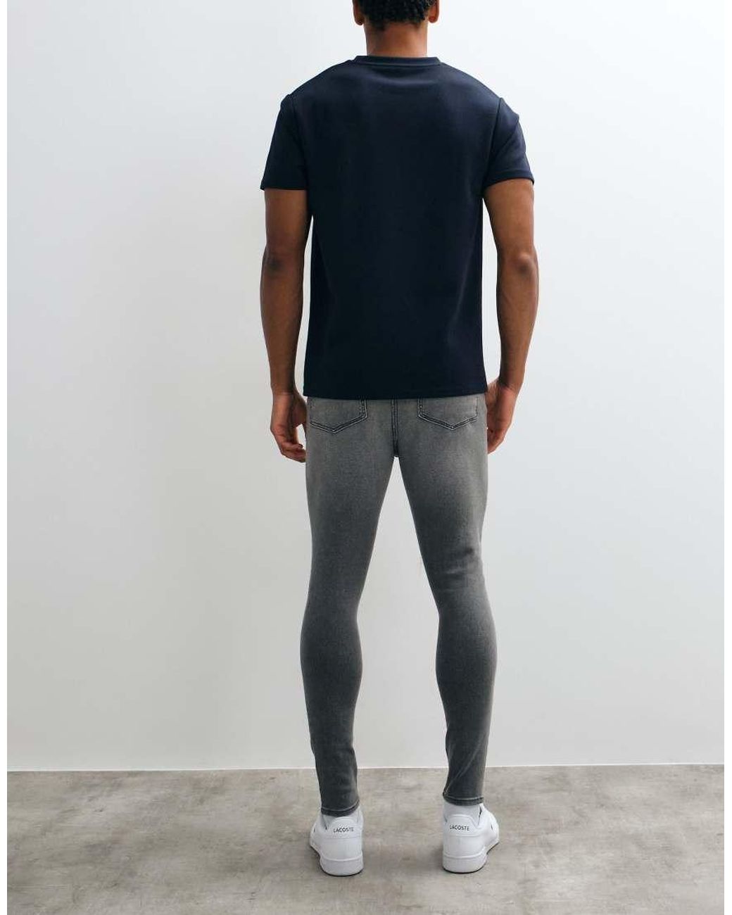 ASOS Blue Power Stretch Skinny Jeans for men