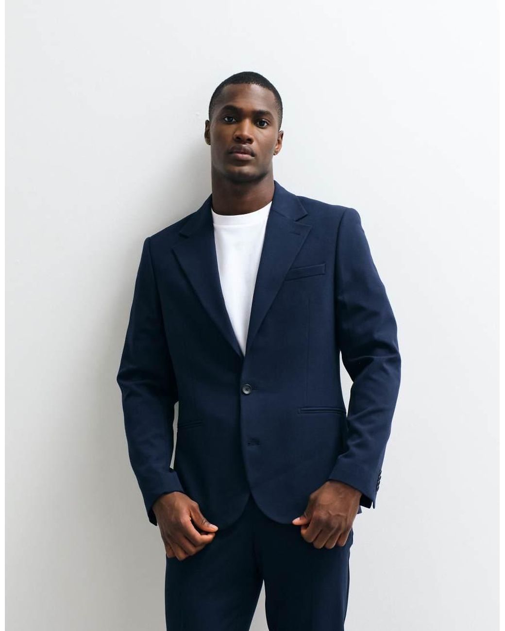 ASOS Blue Flexmaxtm Skinny Suit Jacket for men