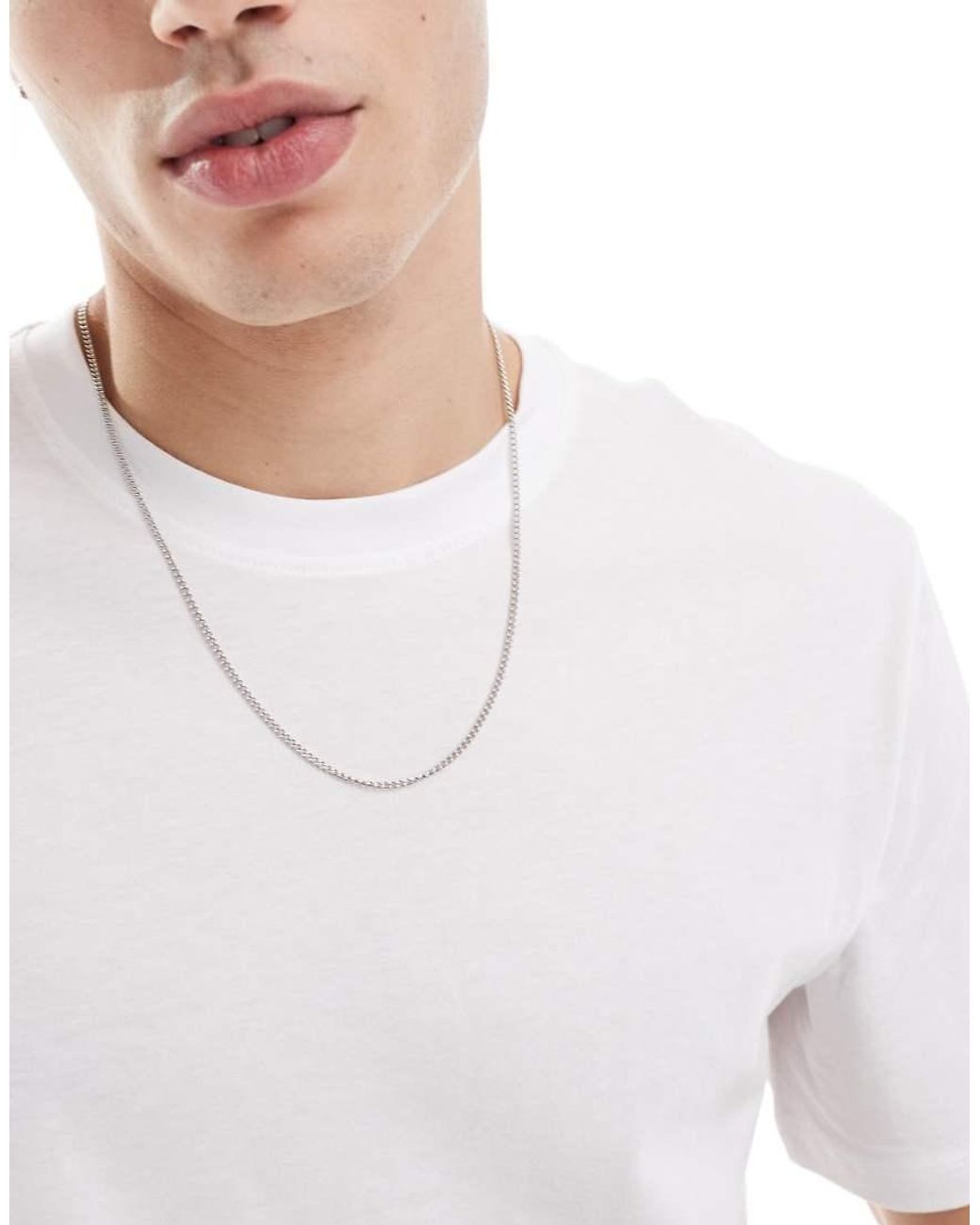 Only & Sons White Regular Fit T-shirt for men