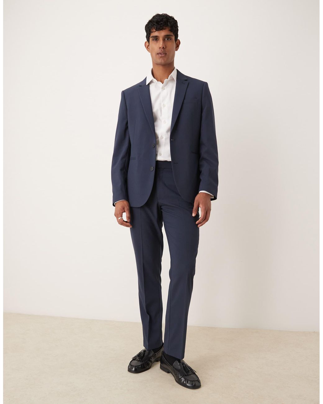 ASOS Blue Slim Suit Jacket for men