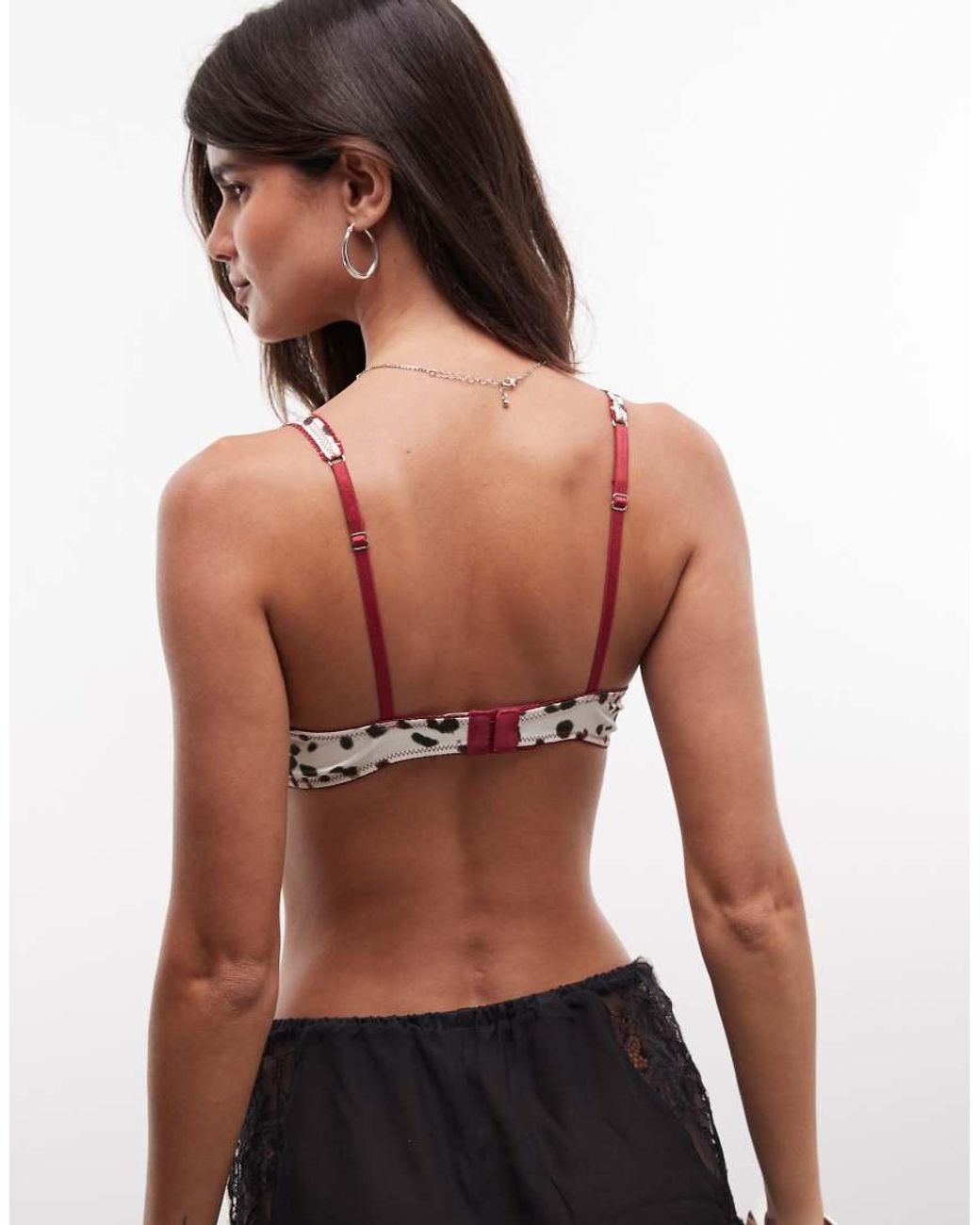 ASOS Black Satin Underwire Bra