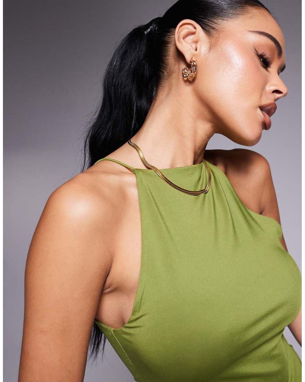 ASOS Green Racer Cami Top