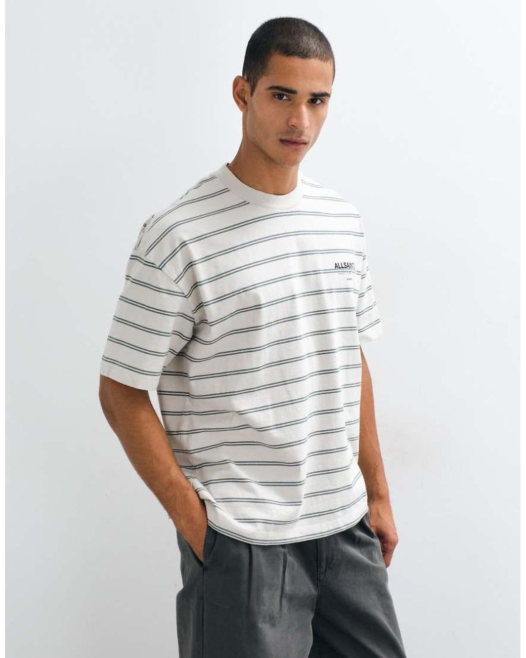 AllSaints White Underground Oversized T-shirt for men