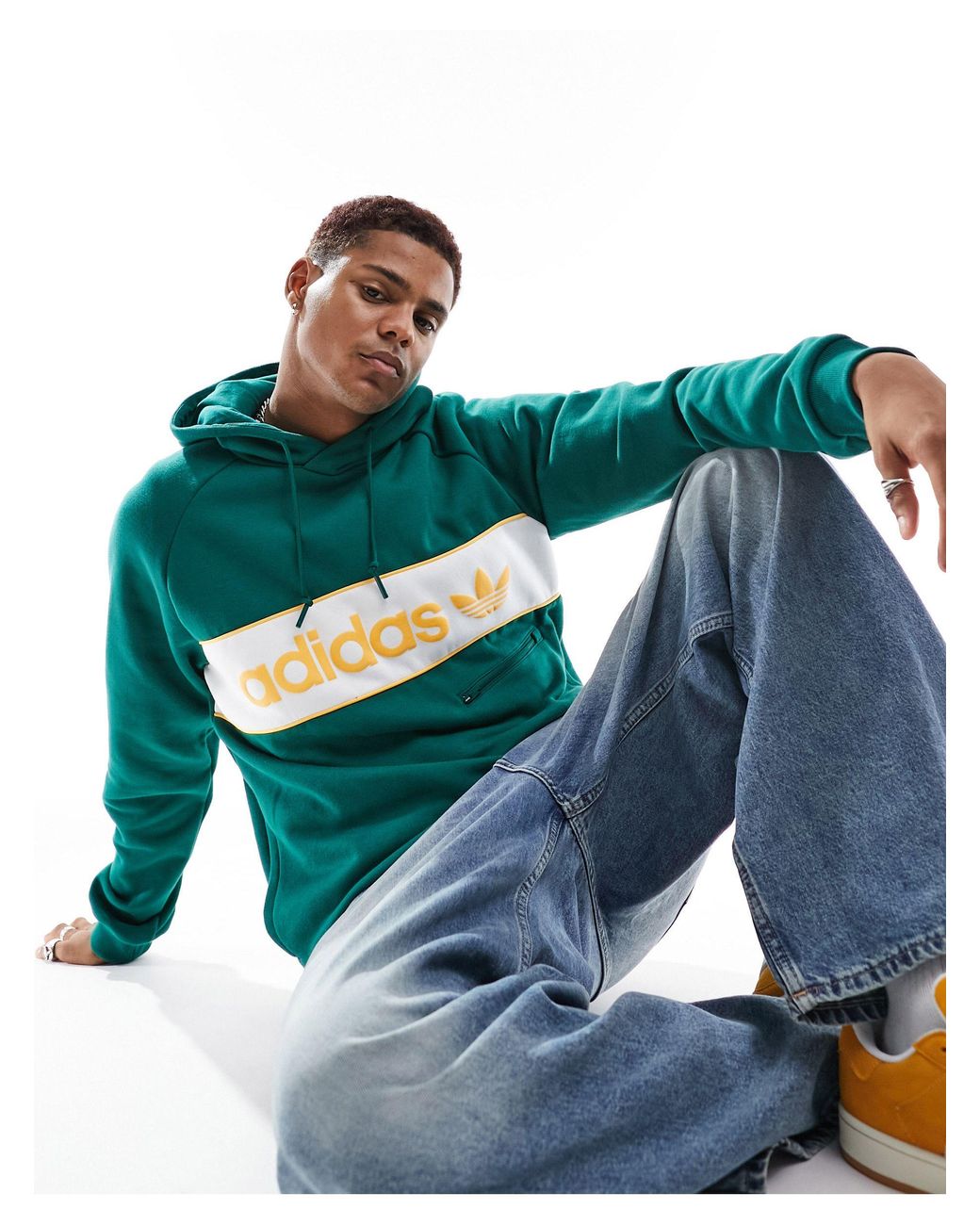 Felpa adidas clearance gialla con cappuccio