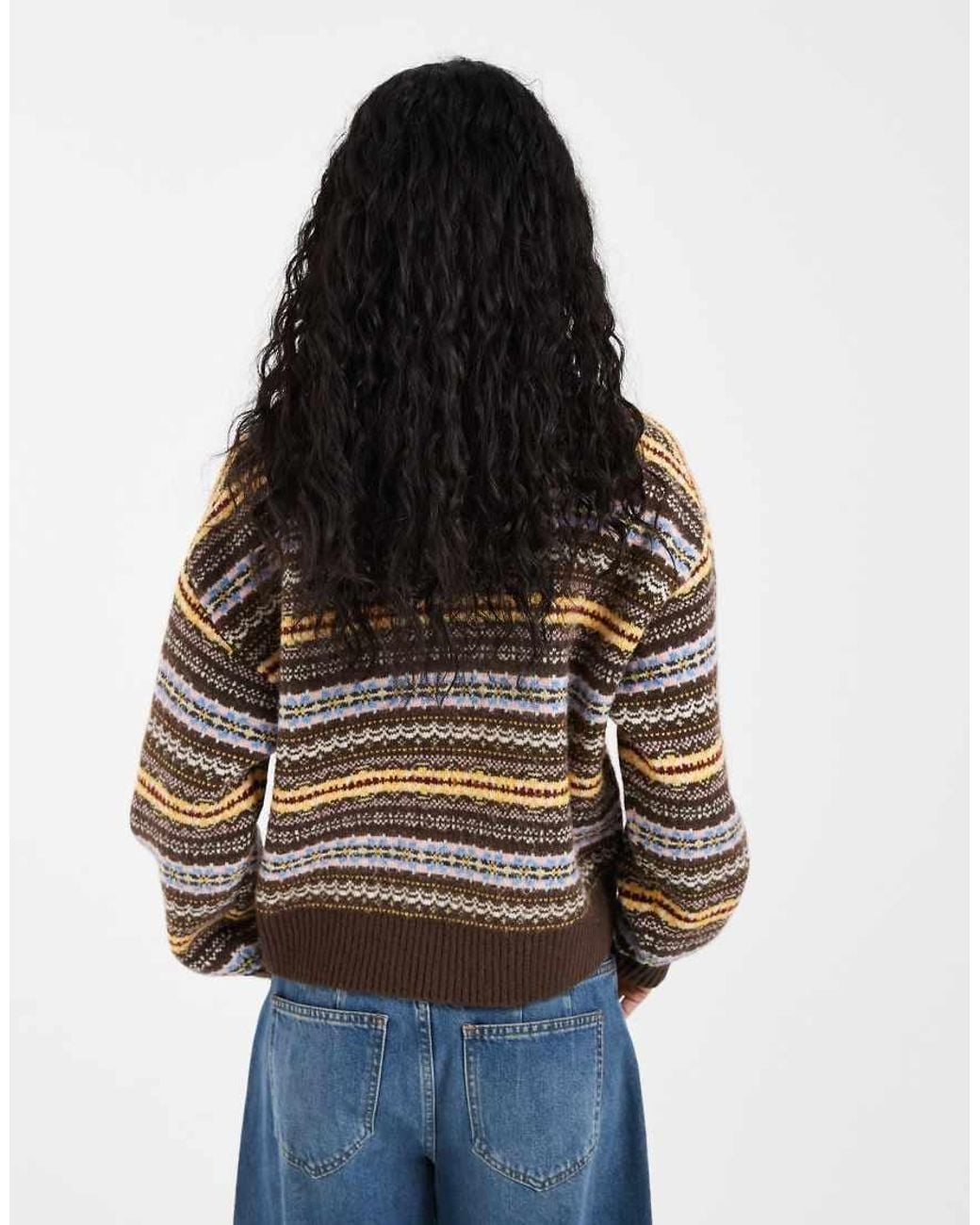 Levi's Blue Charlotte Knitted Striped Cardigan