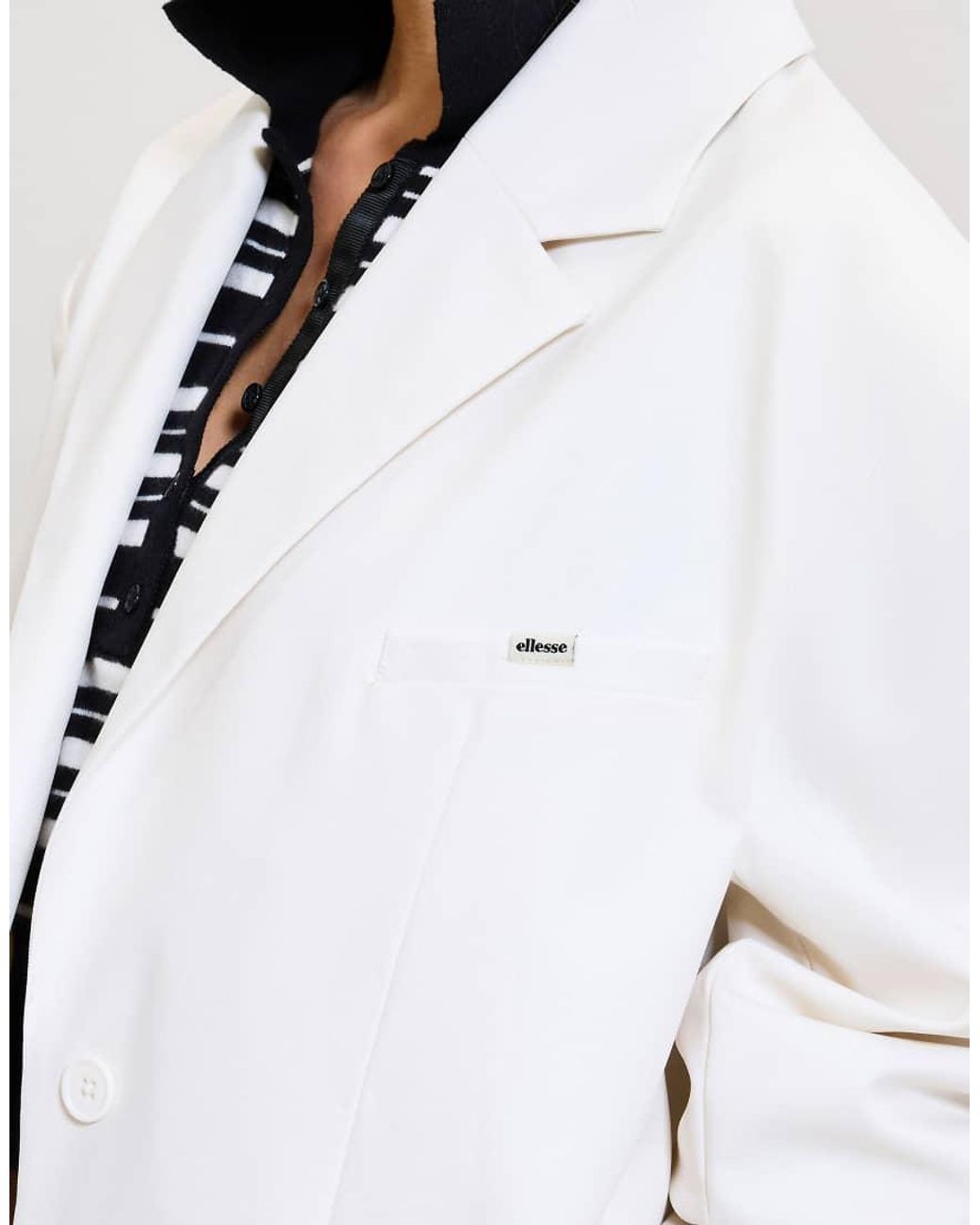 Ellesse White The Tailored Blazer
