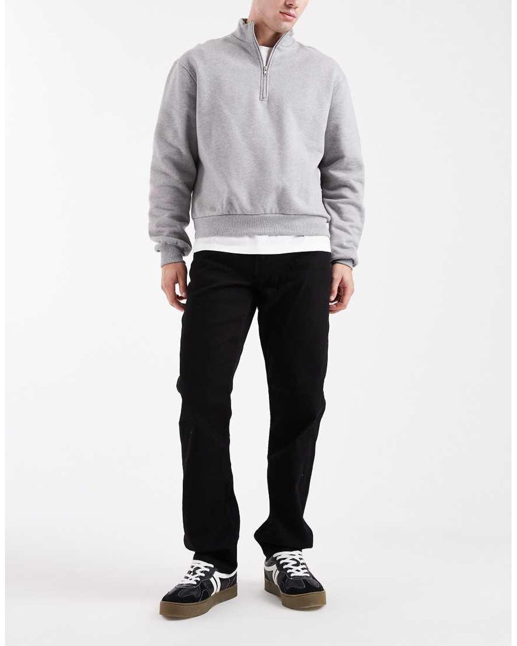 Only & Sons Gray Weft Regular Fit Jeans for men