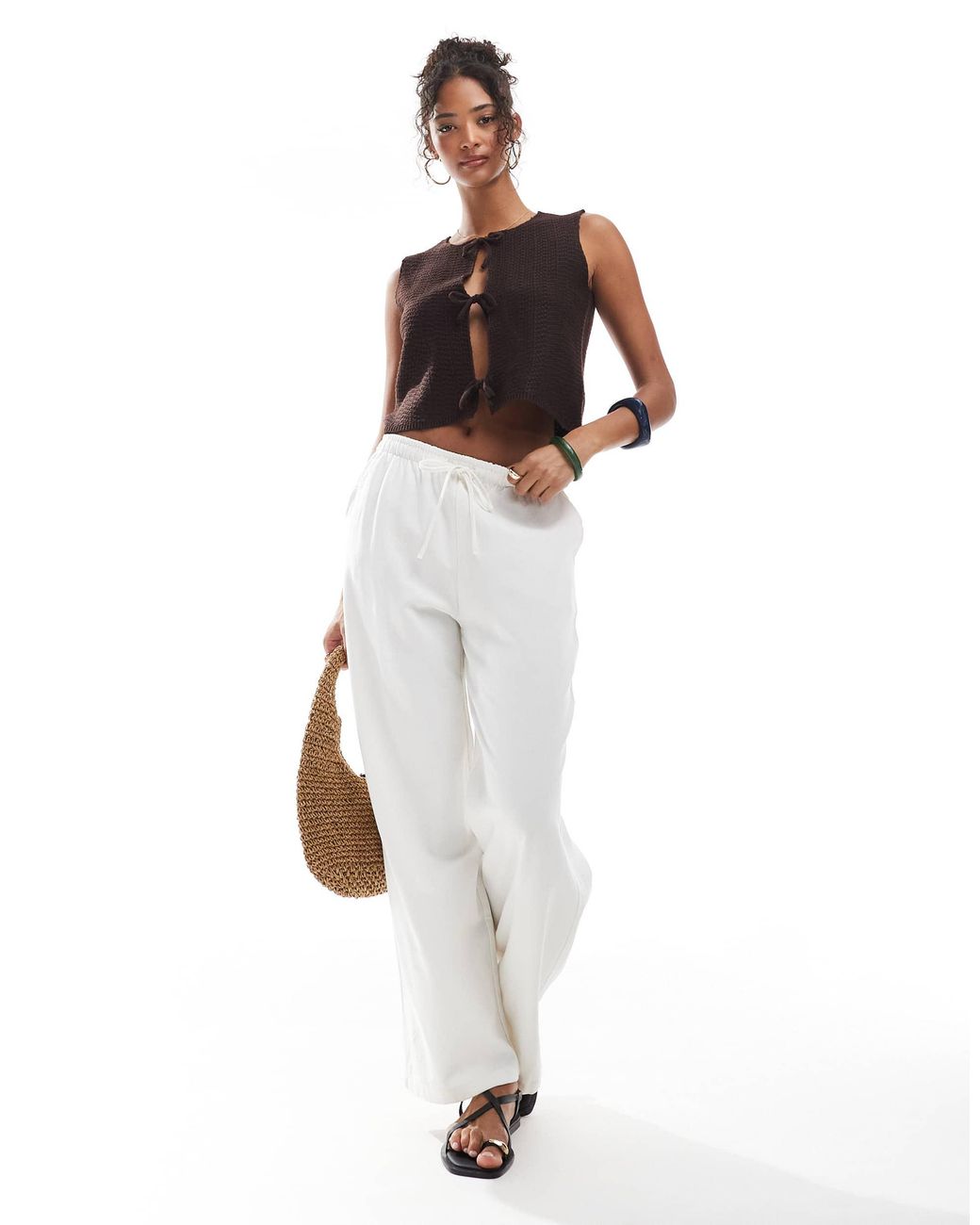 Threadbare White – strickweste
