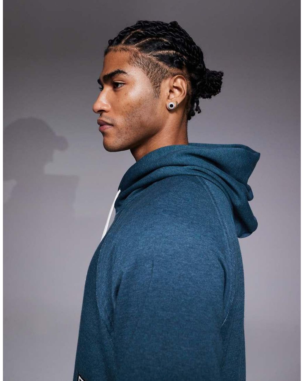 nike sportswear heritage hoodie blue