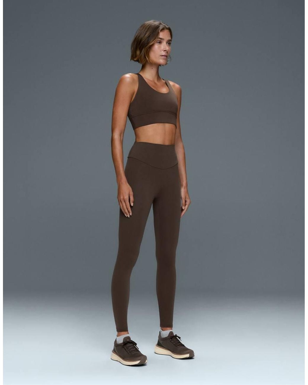 Oysho Gray Medium-Support Comfortlux Sports Bra With Cups