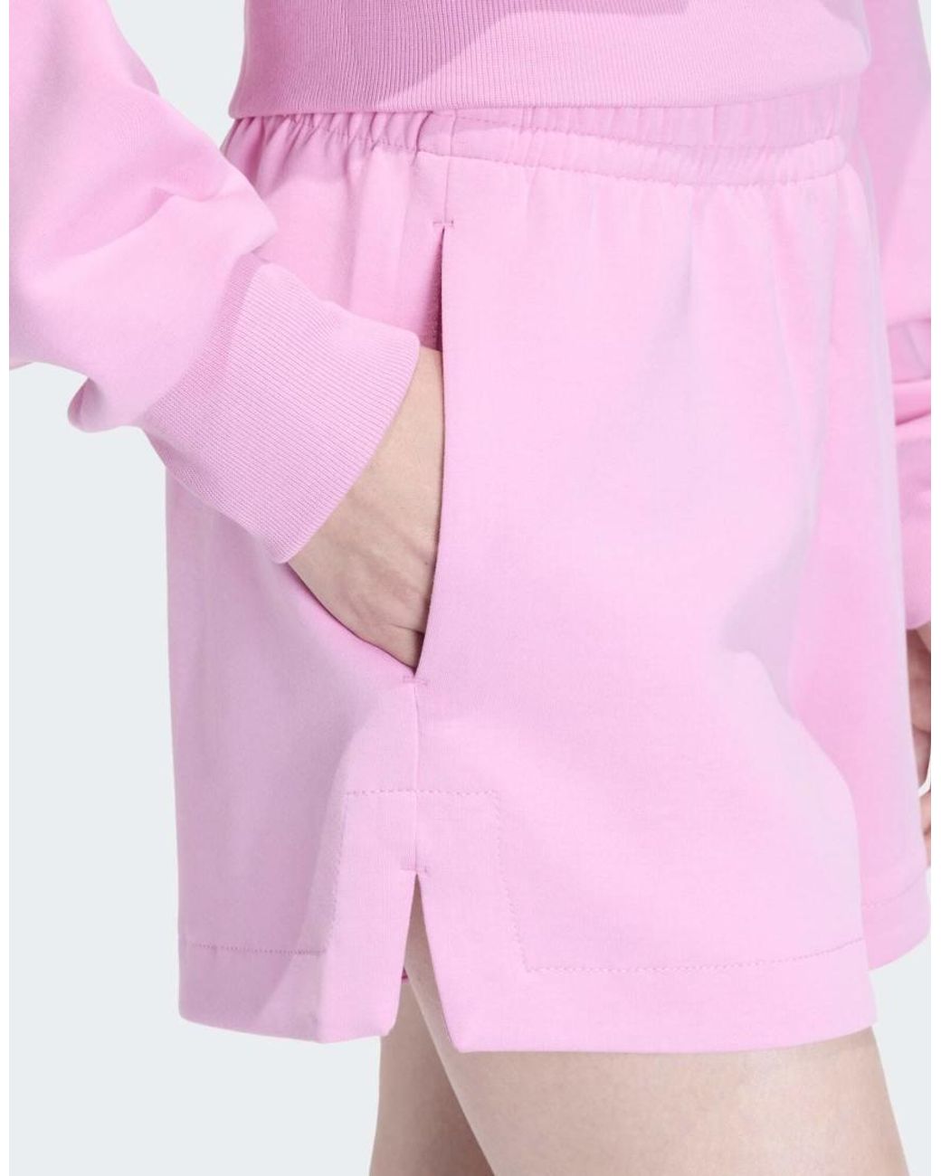 Adidas Originals Pink Soft Lux Loose Shorts