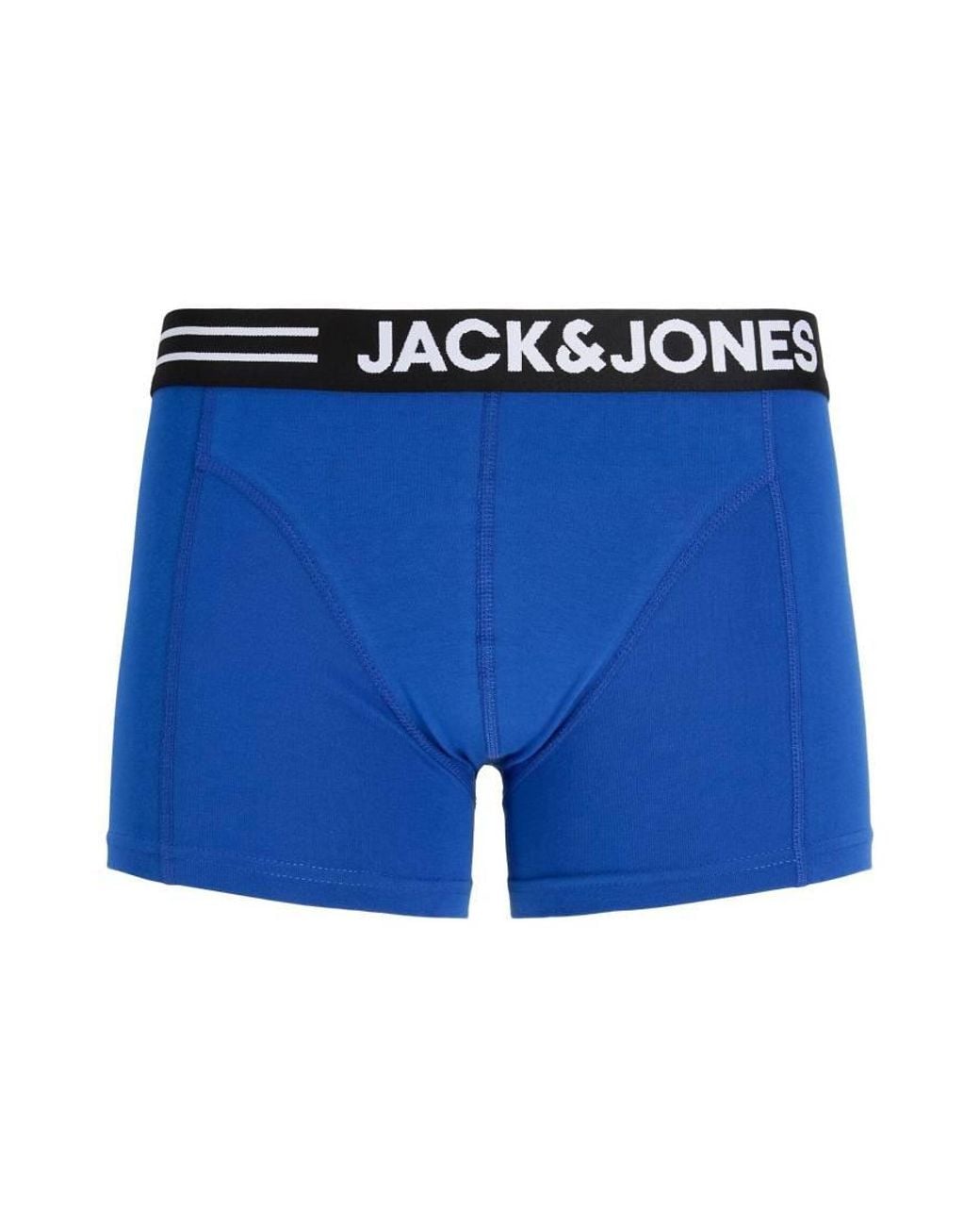 Jack & Jones Blue Hunter 12 Pack Jersey Stretch Trunks for men