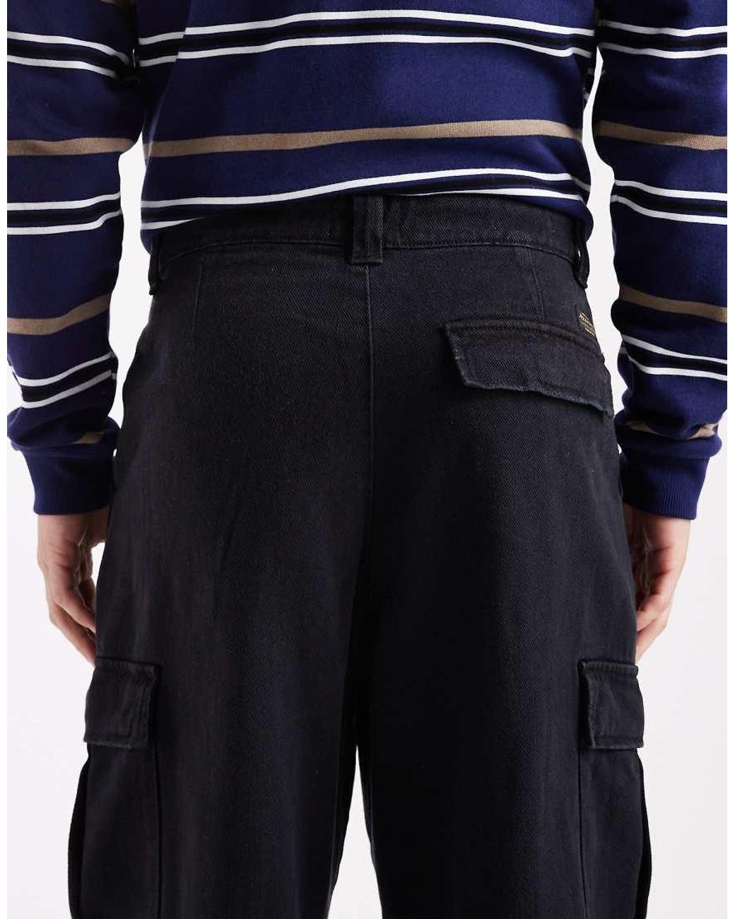 Jack & Jones Blue baggy Cargo Trouser for men