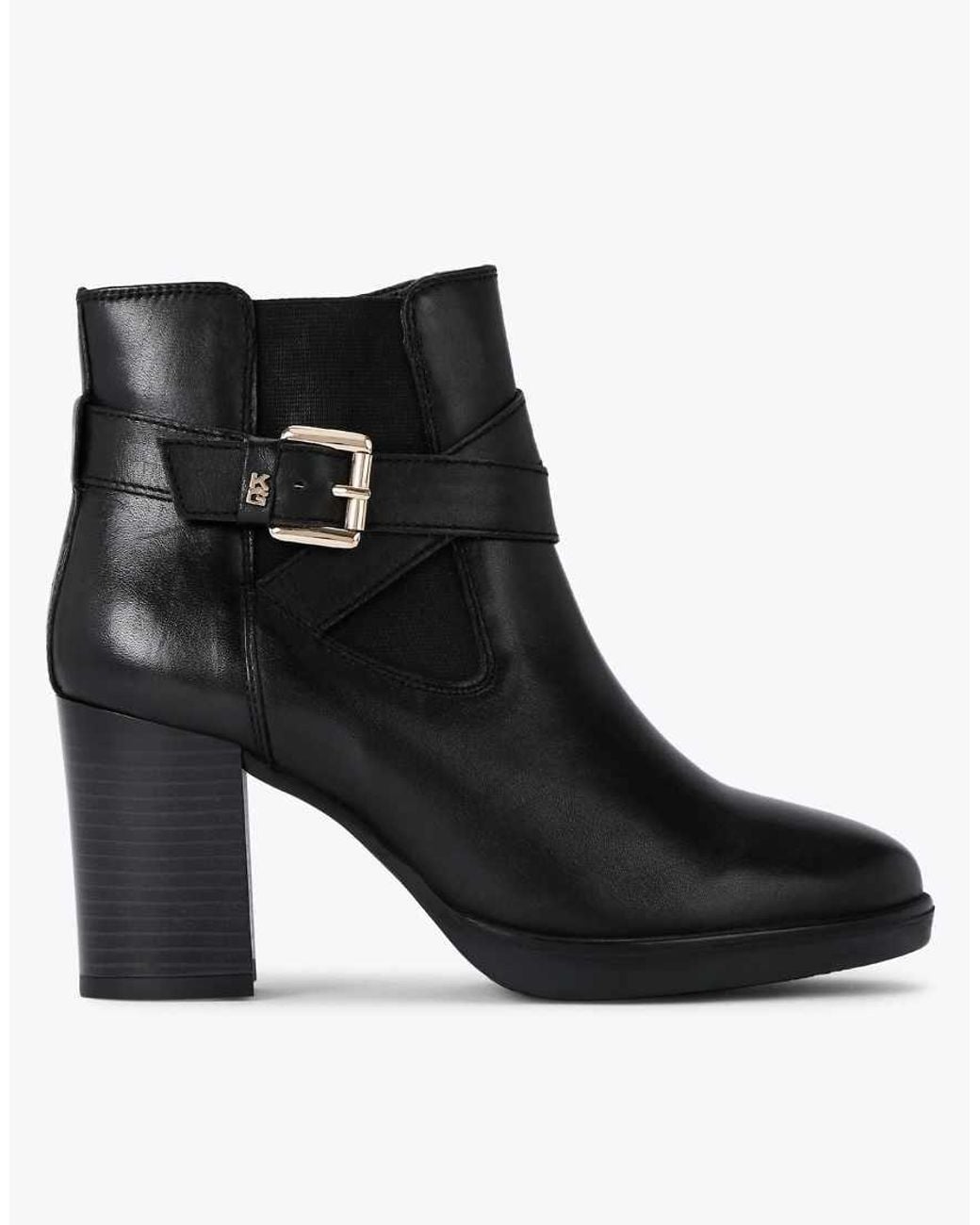 KG by Kurt Geiger Black Sage Mid Ankle Boots