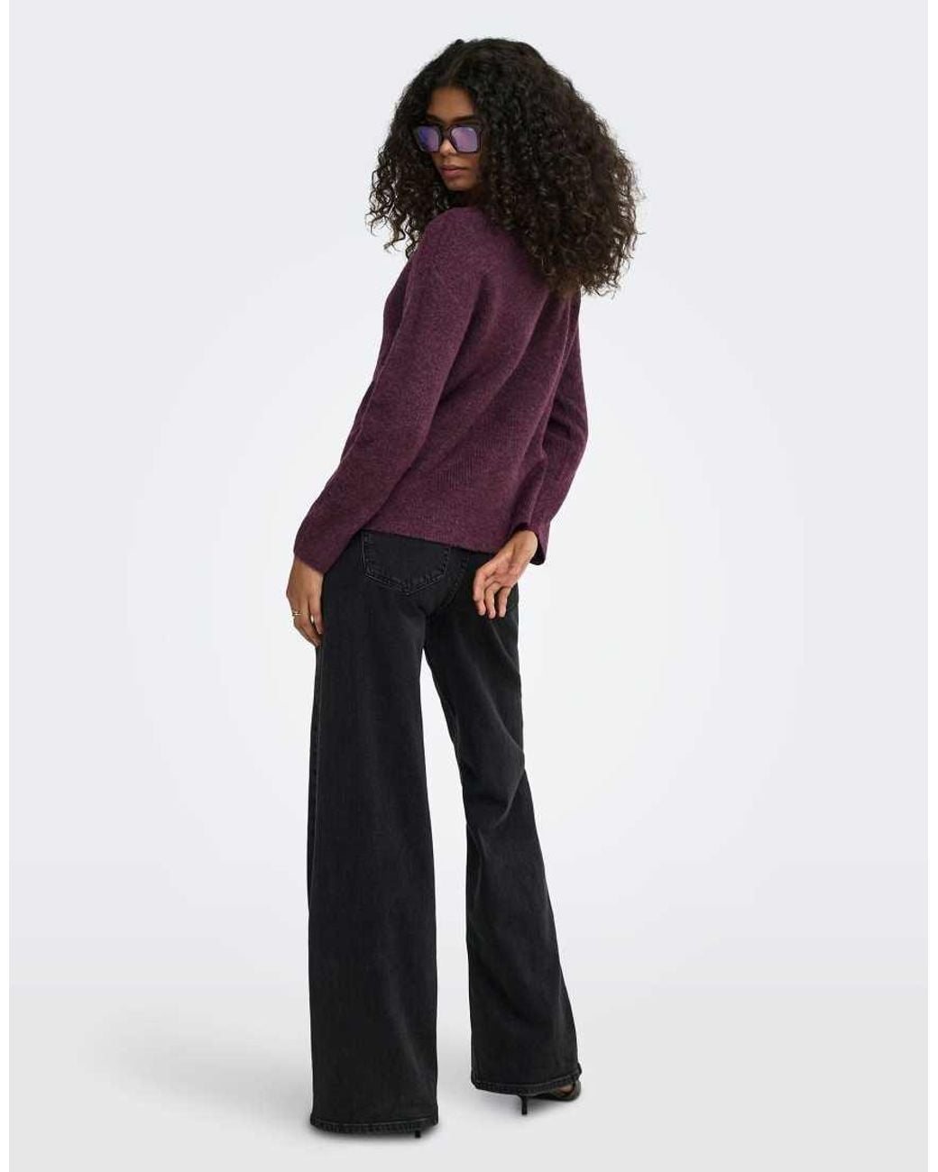 ONLY Purple Knitted Pullover