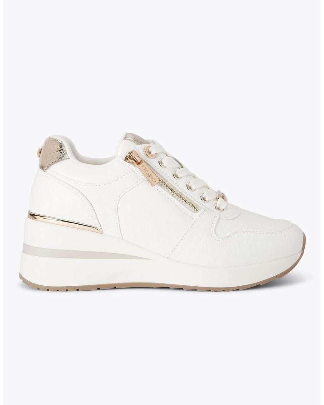 Carvela Kurt Geiger White High Rise Sneakers