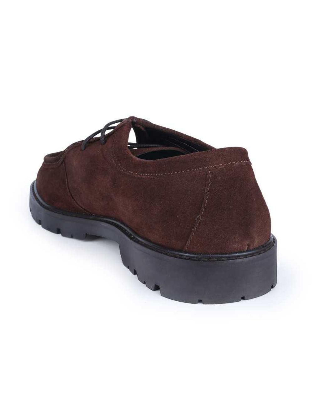 OFF THE HOOK Black Jovi Casual Lace-Up Leather Boat Shoes for men