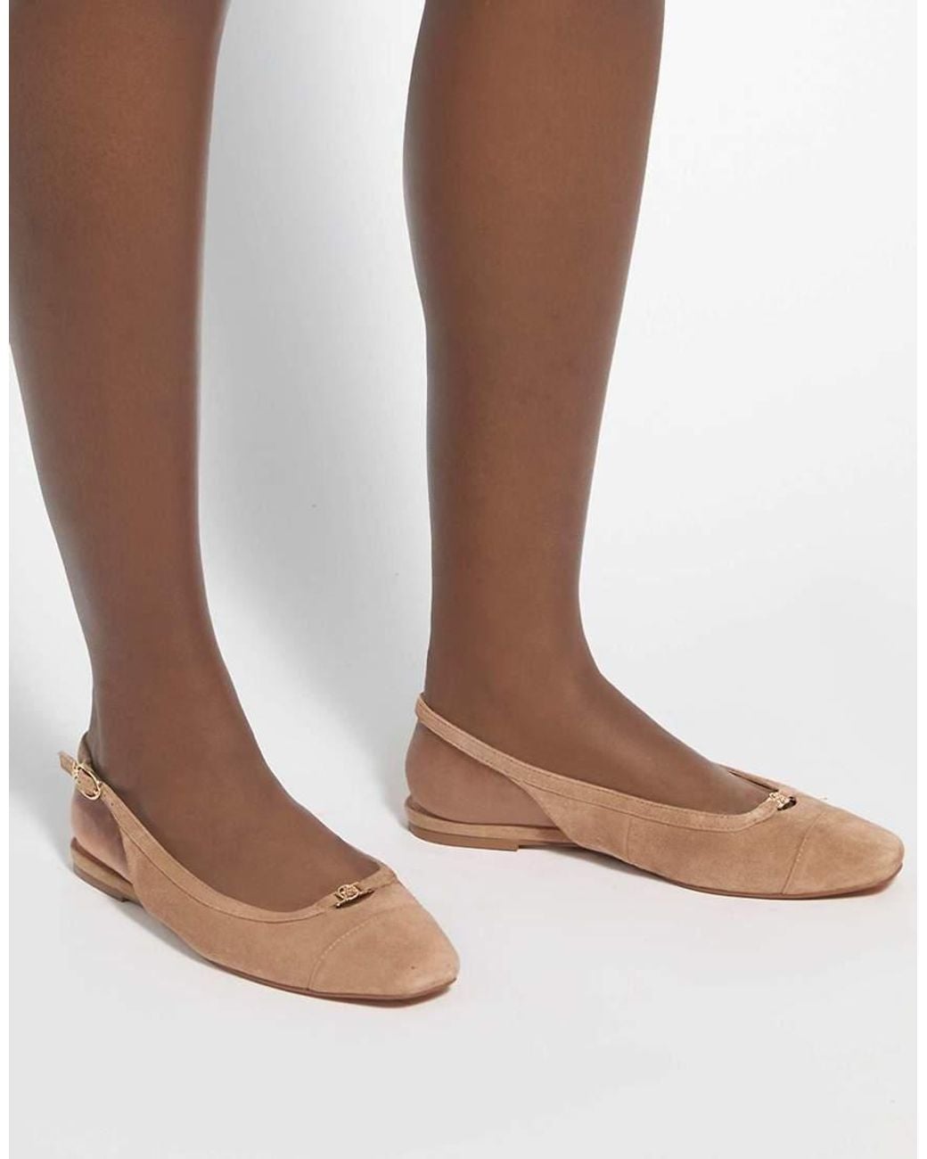 Dune Brown Hanna Ballet Pumps