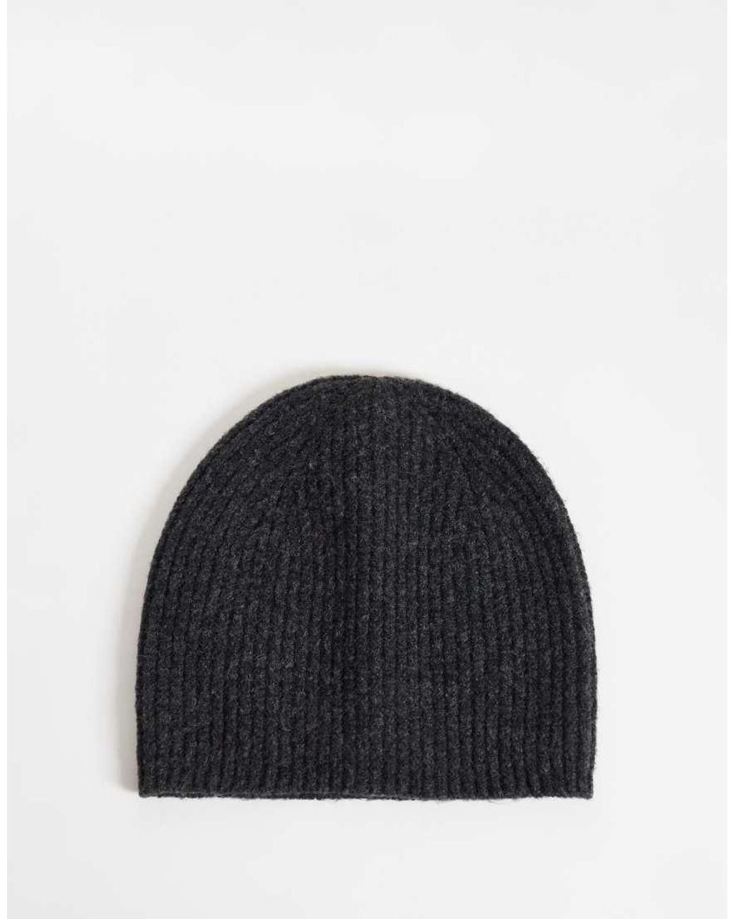 ASOS Geribbelde Beanie in het Blue
