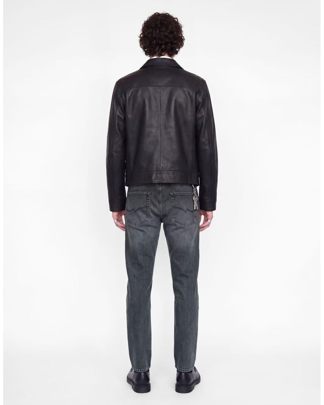 Jack & Jones Blue Clark Stonewashed Mid Waist Tapered Fit Jeans for men