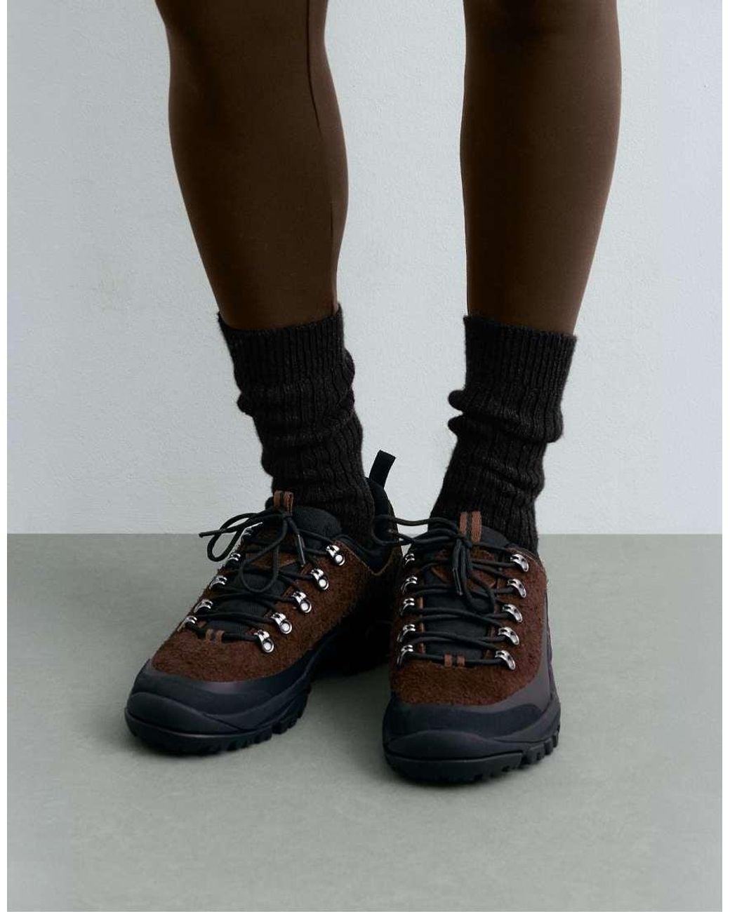 Oysho Black Cashmere 18% Classic Socks
