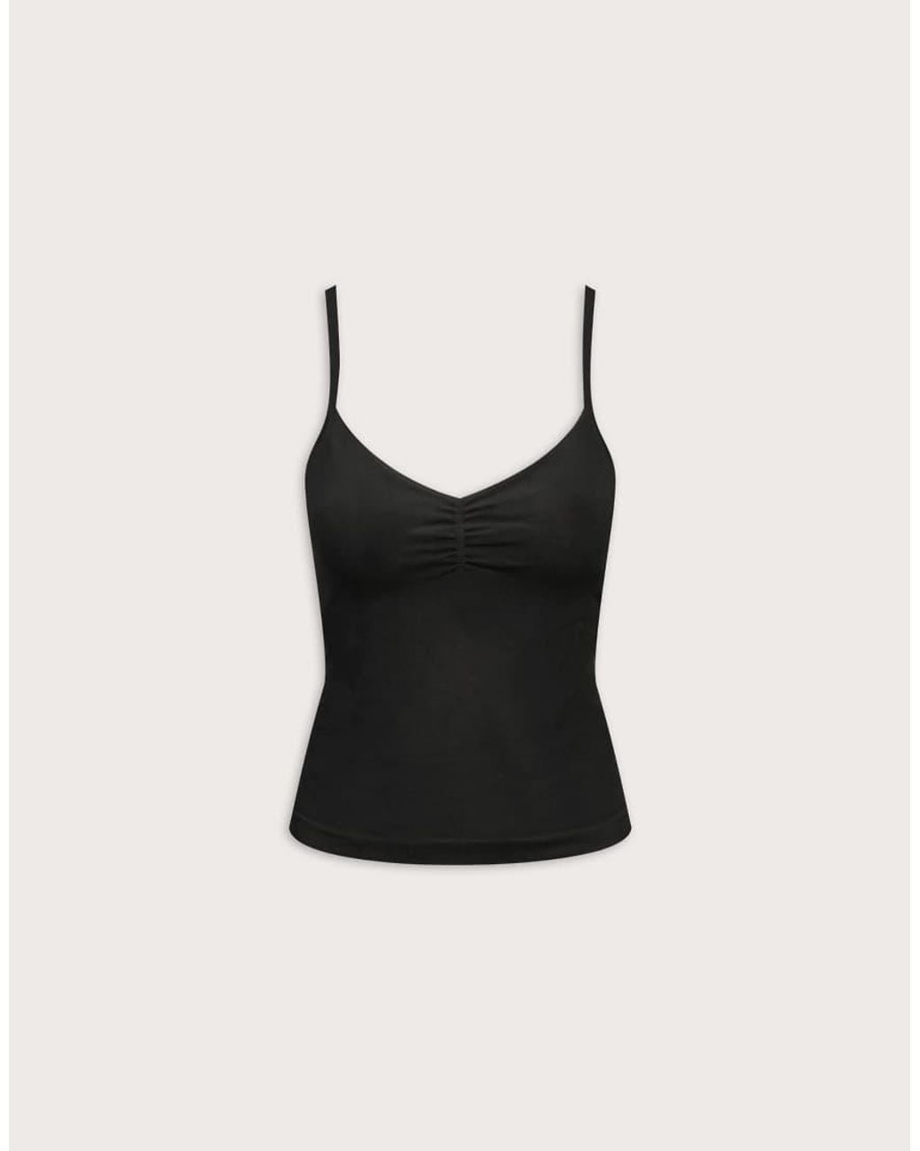 Tala Black Sculpt Seamless Ruched Singlet