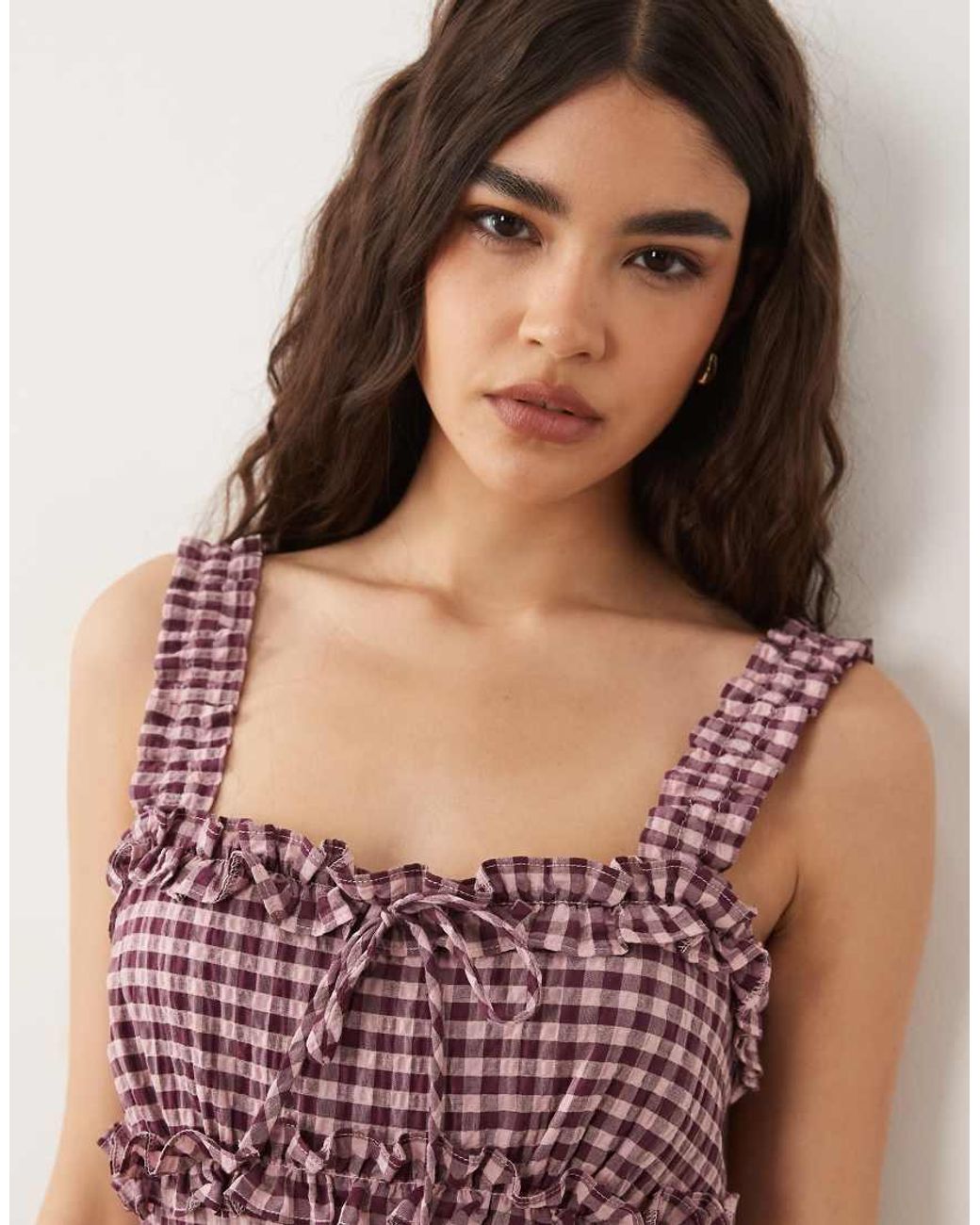 New Look Pink Tiered Sleeveless Milkmaid Midi Dress