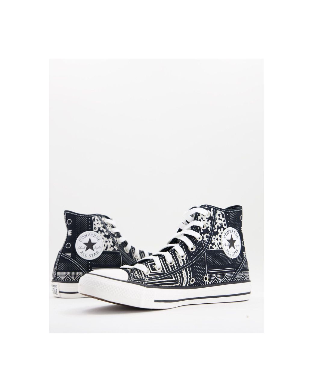 Chuck Taylor All Star Hi - Baskets montantes à motif bandana ... Chuck Taylor All Star Hi - Baskets montantes à motif bandana ...